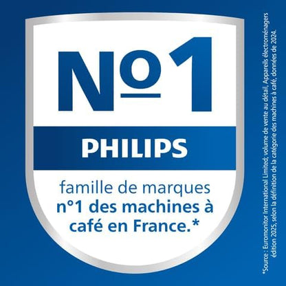 Philips Expresso broyeur Série 5400 (EP5547/90) – 12 Spécialités de Café,Carafe LatteGo facile à nettoyer,Ecran intuitif,4 Profils Utilisateur,Machine à café à grain Noir Chrome